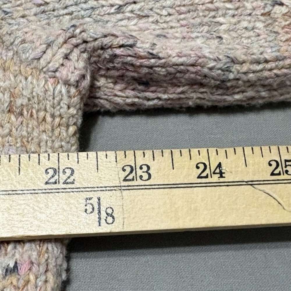 Pure Jill Sweater Women‎ XL (Tagged 3X Runs Small) Beige Speckled Knit Cozy Boho - Picture 10 of 11
